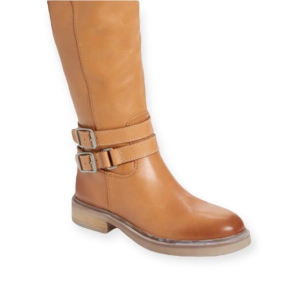 Sam Edelman Freda Tall Leather Boot Cashew Size 6.5 NWT $225 MSRP - Picture 3 of 6